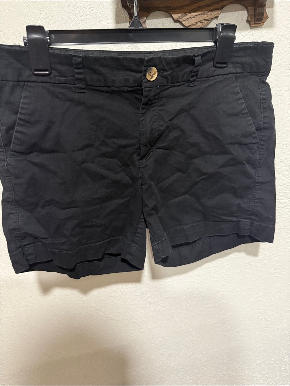Old Navy Black Casual Cotton-Blend Bermuda Shorts
